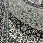 400 x 300cm  Persian Large Size Kashan Design Machine Made Green Rug - Image 7
