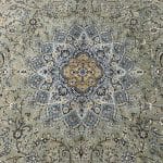 400 x 300cm Persian Tabriz Shah Abbasi Machine Made Olive Green Rug - Image 6