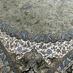 400 x 300cm Persian Tabriz Shah Abbasi Machine Made Olive Green Rug - Image 8