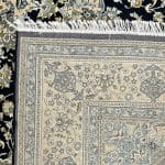 400 x 300cm Large Size Kashan Medallion Design Machine Made Navy Rug - Image 9