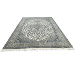 400 x 300cm Persian Large Size Kashan Design Machine Made Cream Rug - Image 2