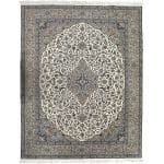 400 x 300cm Persian Large Size Kashan Design Machine Made Cream Rug