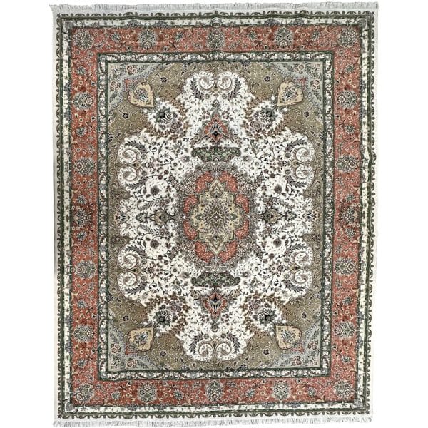 400 x 300cm Persian Large Size Kashan Medallion Design Machine Made Rug