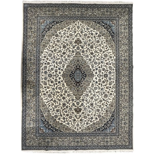 400 x 300cm Persian Large Size Tabriz Oval Medallion Design Machine Made Rug