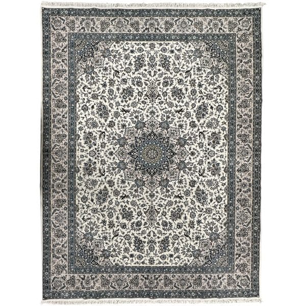 400 x 300cm Persian Large Size Kashan Design Machine Made Cream Rug