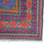 240cm x 170cm Hand Woven Color Afghan Akche Wool Rug - Image 5