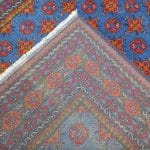 240cm x 170cm Hand Woven Color Afghan Akche Wool Rug - Image 6