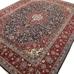 378 x 278cm Hand Knotted Geometric Navy Tabriz Rug - Image 4
