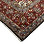 378 x 278cm Hand Knotted Geometric Navy Tabriz Rug - Image 5