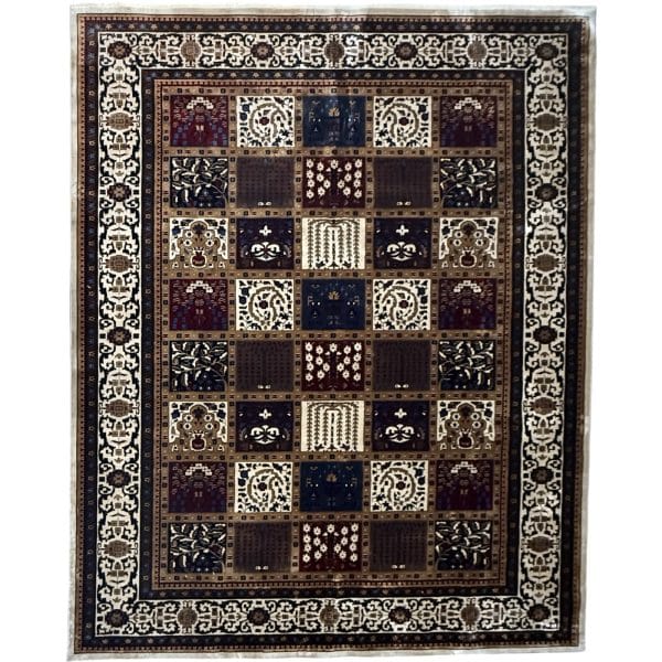 400 x 300cm Cream Beige Bakhtiari Design Machine-Made Rug