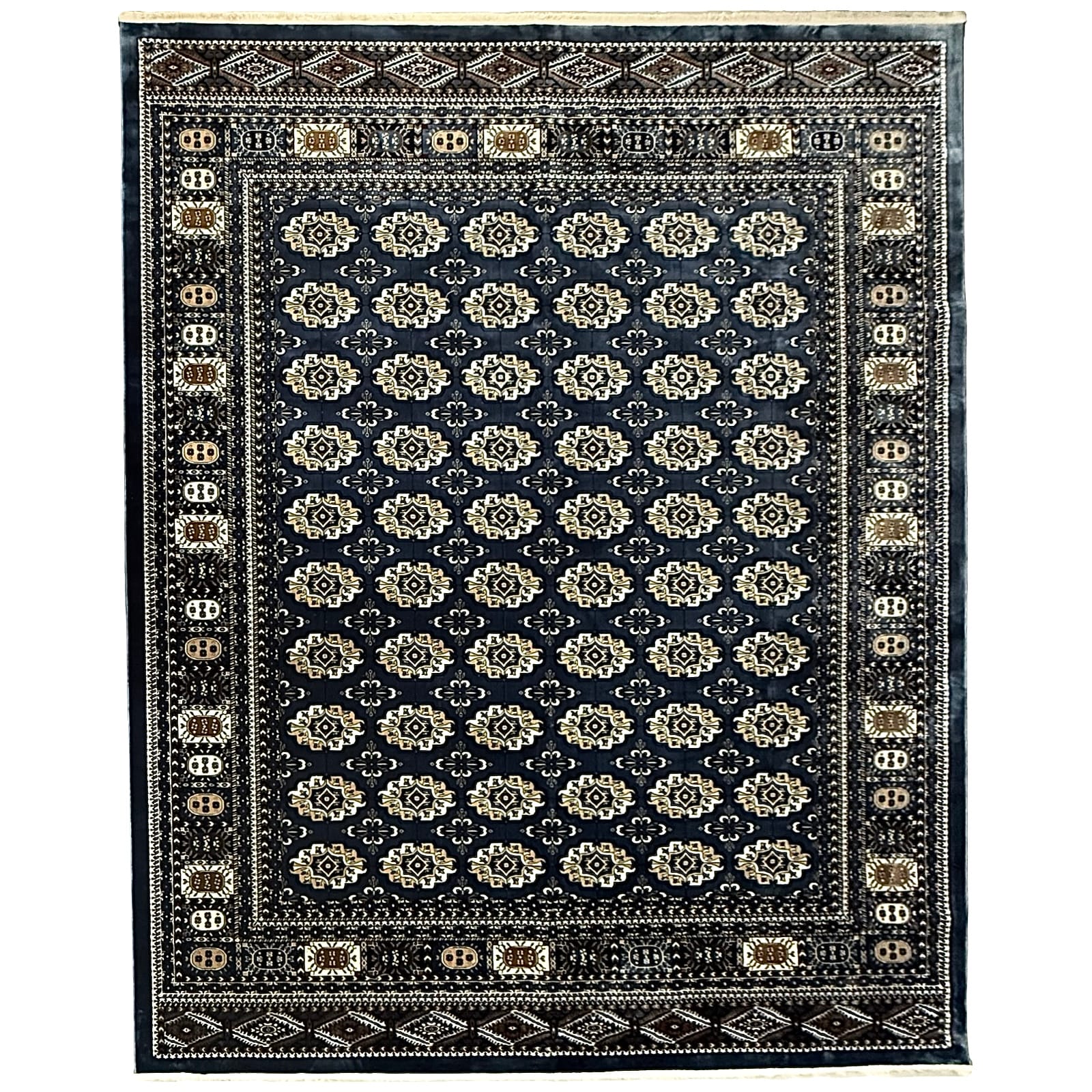 IMG_2255 400 x 300cm Blue Bokhara Design Machine-Made Rug - Image 1