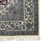 350 x 250cm Nain Ivory Medallion Design Persian Rug - Image 6