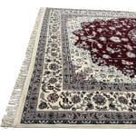 350 x 250cm Persian Design Nain Rug – Burgundy & Ivory - Image 5