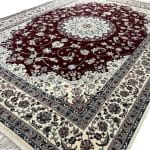 350 x 250cm Persian Design Nain Rug – Burgundy & Ivory - Image 2