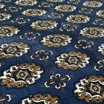 300 x 200cm Turkish Bokhara Design Rug – Blue & Beige - Image 5