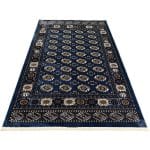 300 x 200cm Turkish Bokhara Design Rug – Blue & Beige - Image 2
