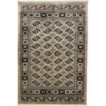 300 x 200cm Turkish Bokhara Design Rug – Beige & Brown