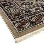 300 x 200cm Turkish Bokhara Design Rug – Beige & Brown - Image 3