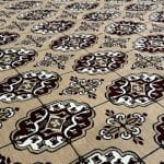 300 x 200cm Turkish Bokhara Design Rug – Beige & Brown - Image 6