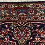 384 x 282cm Floral Navy Hand Knotted Persian Kashan Rug - Image 7