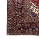 384 x 282cm Floral Navy Hand Knotted Persian Kashan Rug - Image 6
