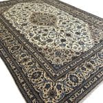 351 x 251cm Floral Hand Knotted Persian Kashan Rug - Image 8
