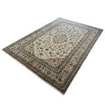 351 x 251cm Floral Hand Knotted Persian Kashan Rug - Image 3