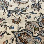 296 x 197cm Hand Knotted Persian Ivory Kashan Wool Rug - Image 9
