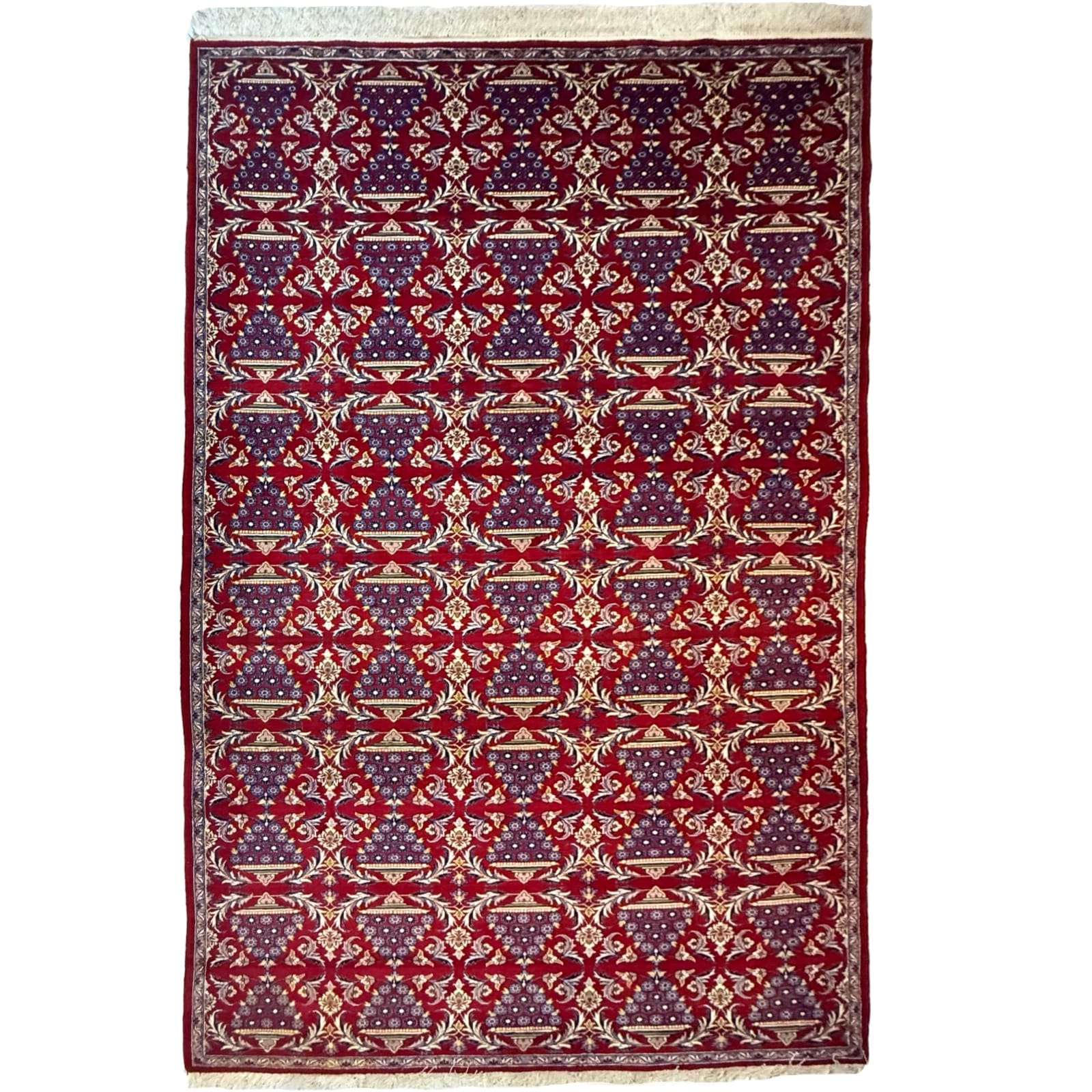 SH4_14 410 x 244cm Brand New Rare Hand Knotted Persian Red Kashan Rug - Image 1