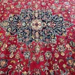 335 x 305cm Hand Knotted Square Red Persian Mashad Rug - Image 4