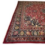335 x 305cm Hand Knotted Square Red Persian Mashad Rug - Image 7