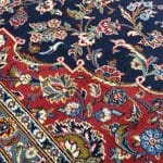 395 x 300cm Hand Knotted Persian Navy And Red Kashan Rug - Image 8