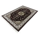 230 x 160cm Persian Kashan Floral Medallion Red&Beige Machine Made Rug - Image 3