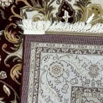 230 x 160cm Persian Kashan Floral Medallion Red&Beige Machine Made Rug - Image 8
