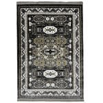 230 x 160cm Afghan Kazak Design Grey Machine Made Rug