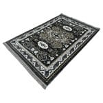 230 x 160cm Afghan Kazak Design Grey Machine Made Rug - Image 3