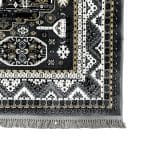 230 x 160cm Afghan Kazak Design Grey Machine Made Rug - Image 4