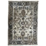 230 x 160cm Turkish Vintage Style Beige Machine Made Rug