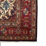 373 x 300cm Hand Knotted Geometric Design Navy Persian Tabriz Rug - Image 5