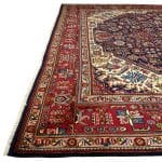 373 x 300cm Hand Knotted Geometric Design Navy Persian Tabriz Rug - Image 3