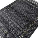 230 x 160cm Afghan Bokhara Design Grey Machine Made Rug - Image 5