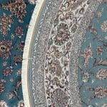 300 x 300cm Kashan All OVer Machine Made Blue Round Rug - Image 7