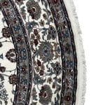 300 x 300cm Large Size Kashan Floral Medallion Machine Made Cream Round Rug - Image 3