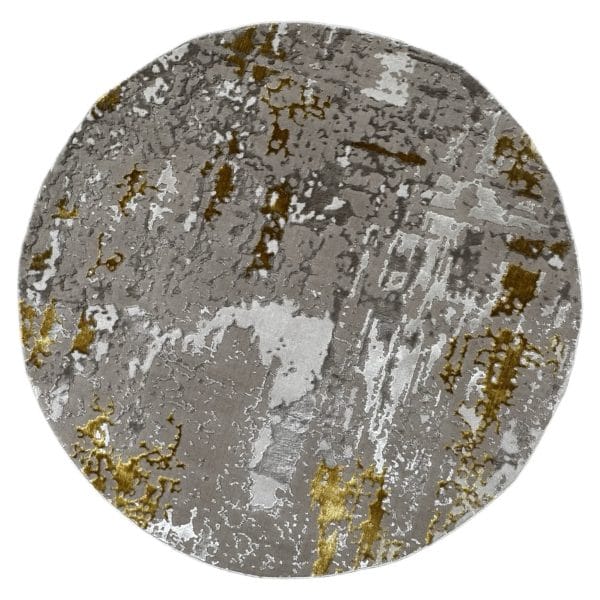 160 x 160 cm Modern Circular Rug – Turkish Fusion Design
