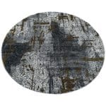 160 x 160 cm Modern Round Area Rug – Turkish Motif - Image 2