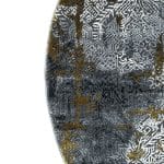 160 x 160 cm Modern Round Area Rug – Turkish Motif - Image 5