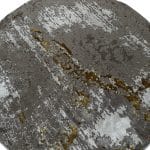 160 x 160cm Turkish Machine Made Modern Style Brown Round Rug - Image 4