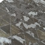 160 x 160 cm Modern Decorative Turkish Brwon Round Rug - Image 3