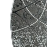 160 x 160 cm Modern Art-Inspired Round Turkish Machine Made Rug - Image 5