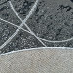 160 x 160 cm Modern Art-Inspired Round Turkish Machine Made Rug - Image 7